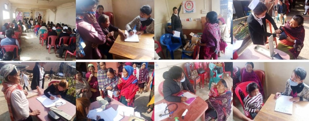 Participants during the awareness programme on PCPNDT Act and PMMVY and free medical camp held at Longsachung village Community Hall on February 28. (DIPR Photo)